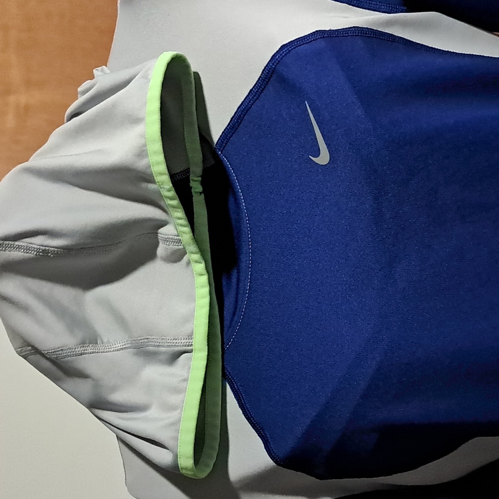 Nike Blue and Gray Performance Hoodie - Picture 4 of 8